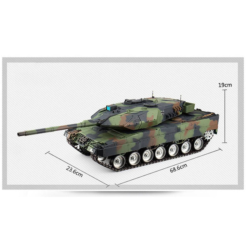 1/16 German Leopard 2A6 Main Battle Tank 2.4G RC Radio Controlled Model Military Tank - stirlingkit