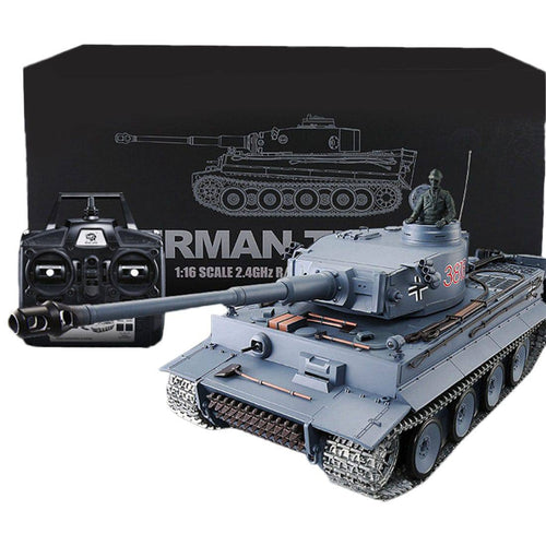 1/16 German Tiger Heavy Tank 2.4Ghz Rechargeable RC Military Tank Model - stirlingkit