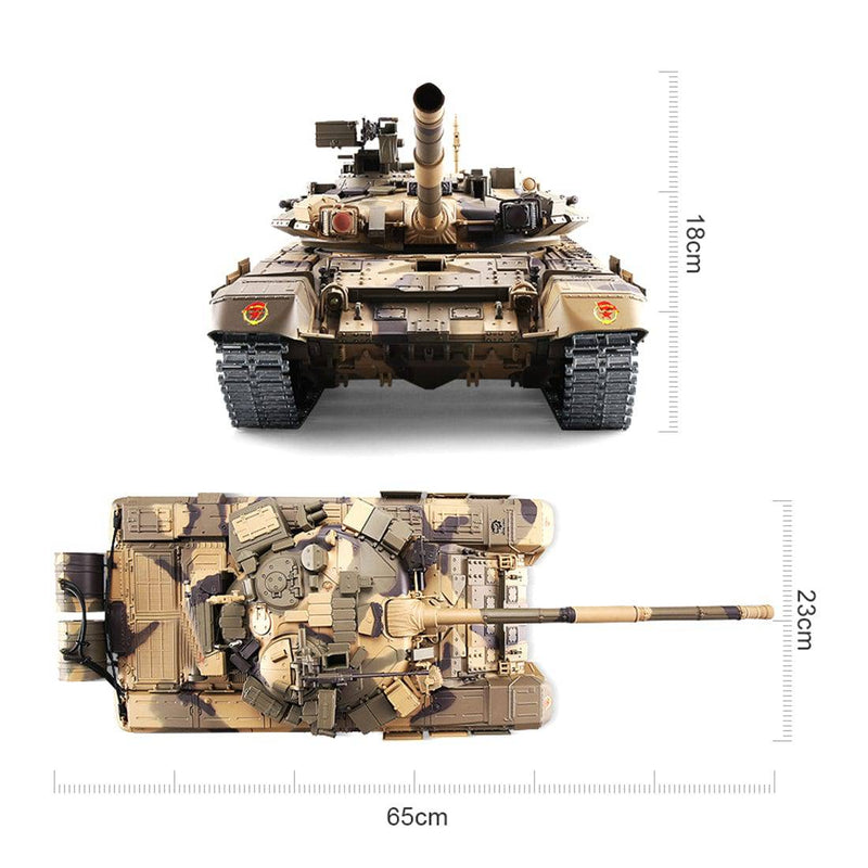 1:16 Russian T90 Main Battle Tank 2.4G Remote Control Model Tank with Sound Smoke Shooting Effect - stirlingkit