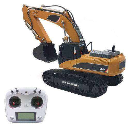 1/182.4G Metal Simulation Hydraulic  RC Excavator Construction Machinery Construction Model - RTR - stirlingkit