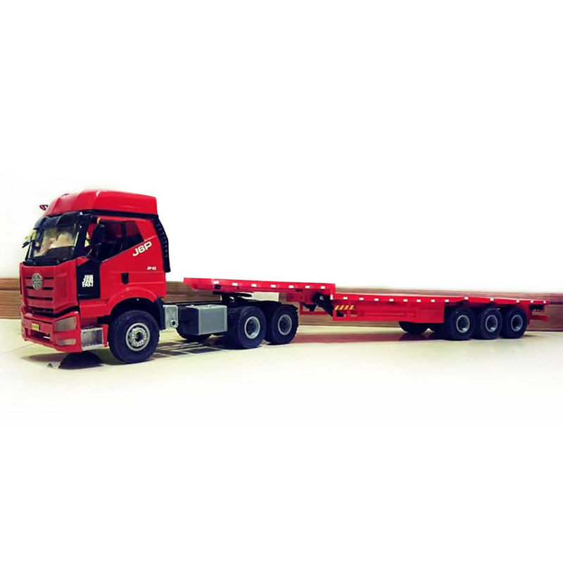 1/24 2.4G RC Simulation Tow Truck Detachable Flatbed Semi Trailer Engineering Tractor Truck Model RTR - stirlingkit