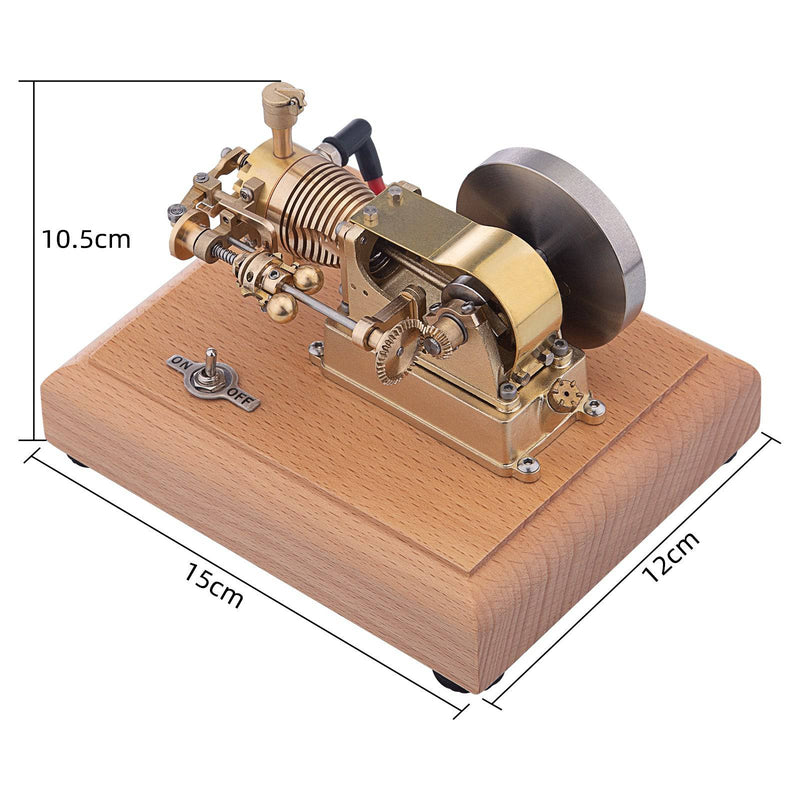 1.6cc Miniature Horizontal 4 Stroke Single Cylinder Gas Engine IC Engine Model with Speed Limiter M20 - stirlingkit