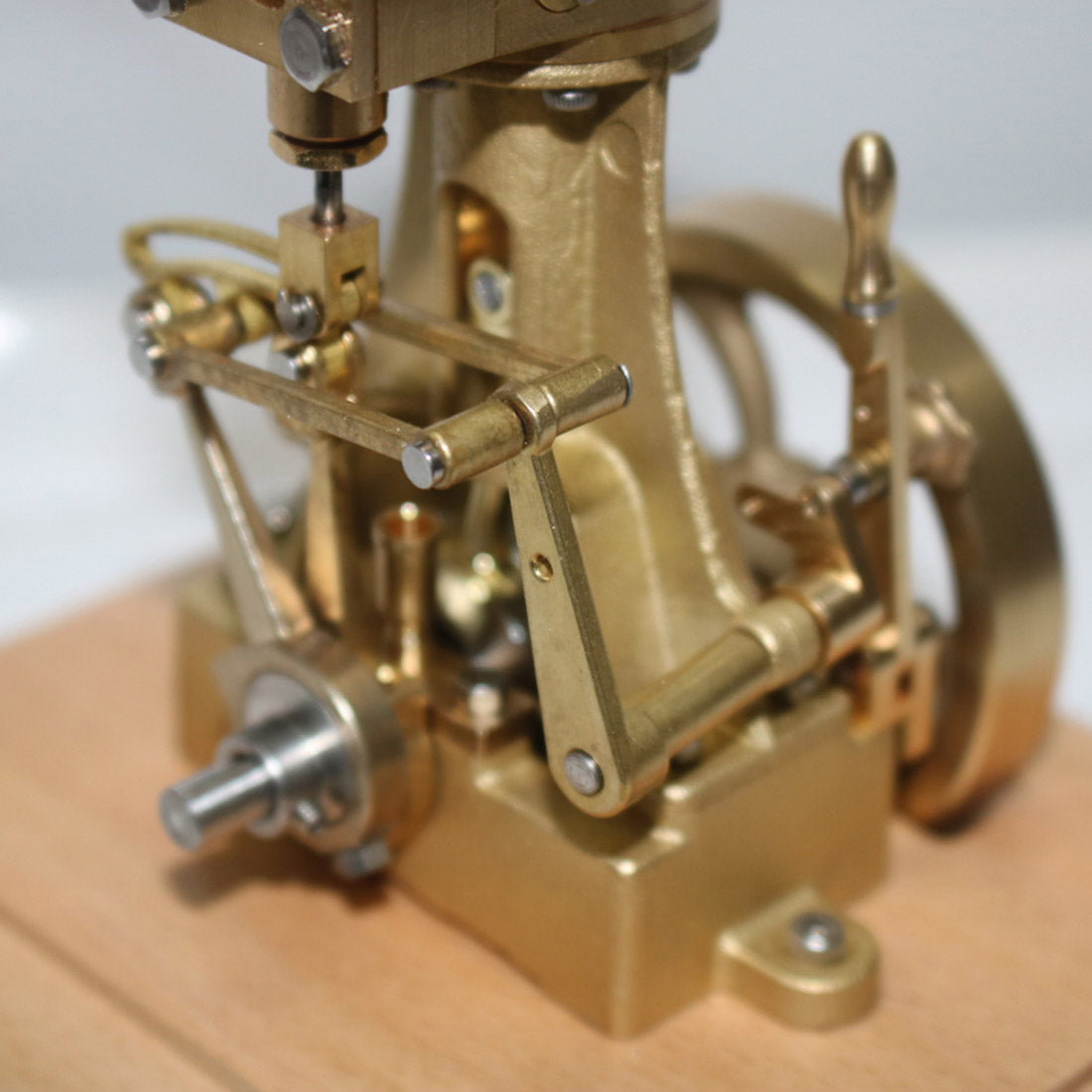 1.85CC Single-cylinder Double Acting Vertical Steam Engine with 200ml Boiler Model - stirlingkit
