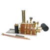 1.85CC Single-cylinder Double Acting Vertical Steam Engine with 200ml Boiler Model - stirlingkit