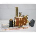 1.85CC Single-cylinder Double Acting Vertical Steam Engine with 200ml Boiler Model - stirlingkit