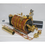 1.85CC Single-cylinder Double Acting Vertical Steam Engine with 200ml Boiler Model - stirlingkit