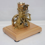 1.85CC Single-cylinder Double Acting Vertical Steam Engine with 200ml Boiler Model - stirlingkit