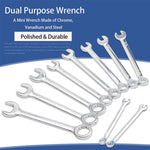 10-in-1 Mini Cr-V Wrench Set for Model Engine Enthusiasts Builder Repair Tools - stirlingkit