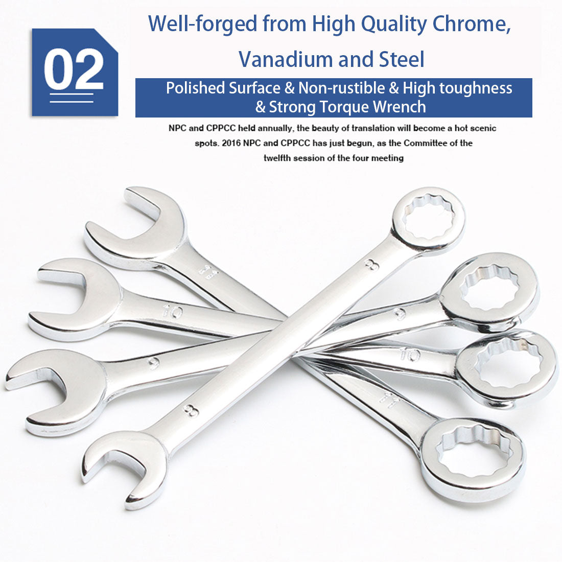 10-in-1 Mini Cr-V Wrench Set for Model Engine Enthusiasts Builder Repair Tools - stirlingkit