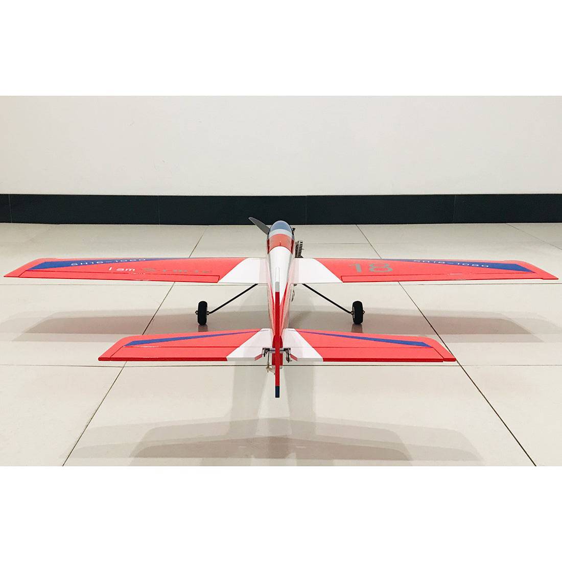 1080mm Wingspan Gas Powered Aerobatic 3A Stunt Airplane Balsa Wooden Airplane Model ARF with SH18 Nitro Engine - Red - stirlingkit