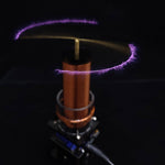 10cm DC24V Plasma Musical Tesla Coil Wireless Power Transmission Golded Coil Educational Toy  US Plug - stirlingkit