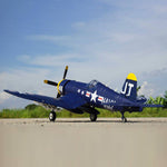 1200mm Wingspan RC Airplane War Plane Fighter Model with Auto Landing Gear - PNP (Navy Blue) - stirlingkit