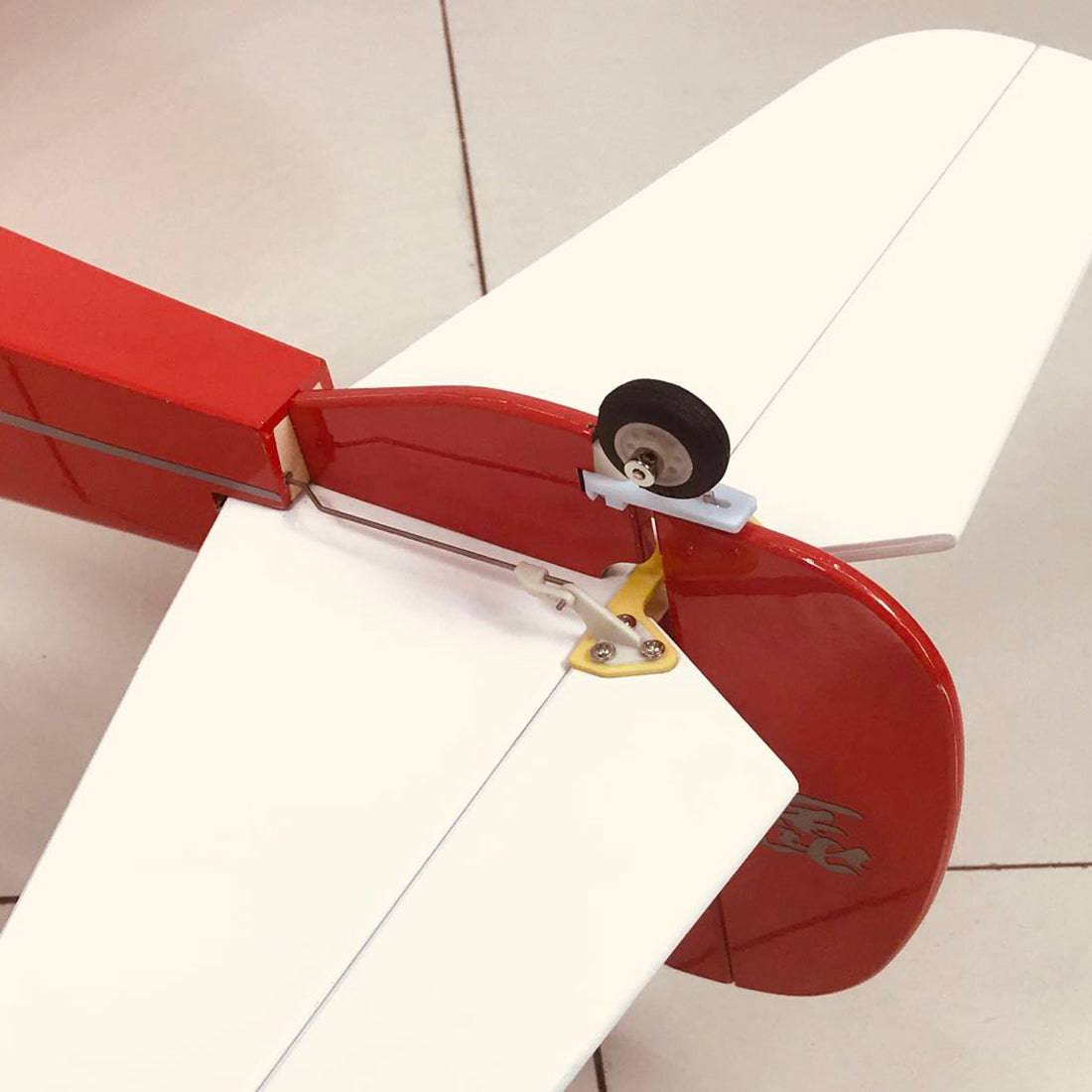 1250mm Wingspan Sport Plane Balsa Wooden Aircraft Airplane Model ARF - Red - stirlingkit