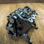 DIY 12v V6  High-speed Electromagnetic Engine Model  Engine Teaching Motor Model - stirlingkit