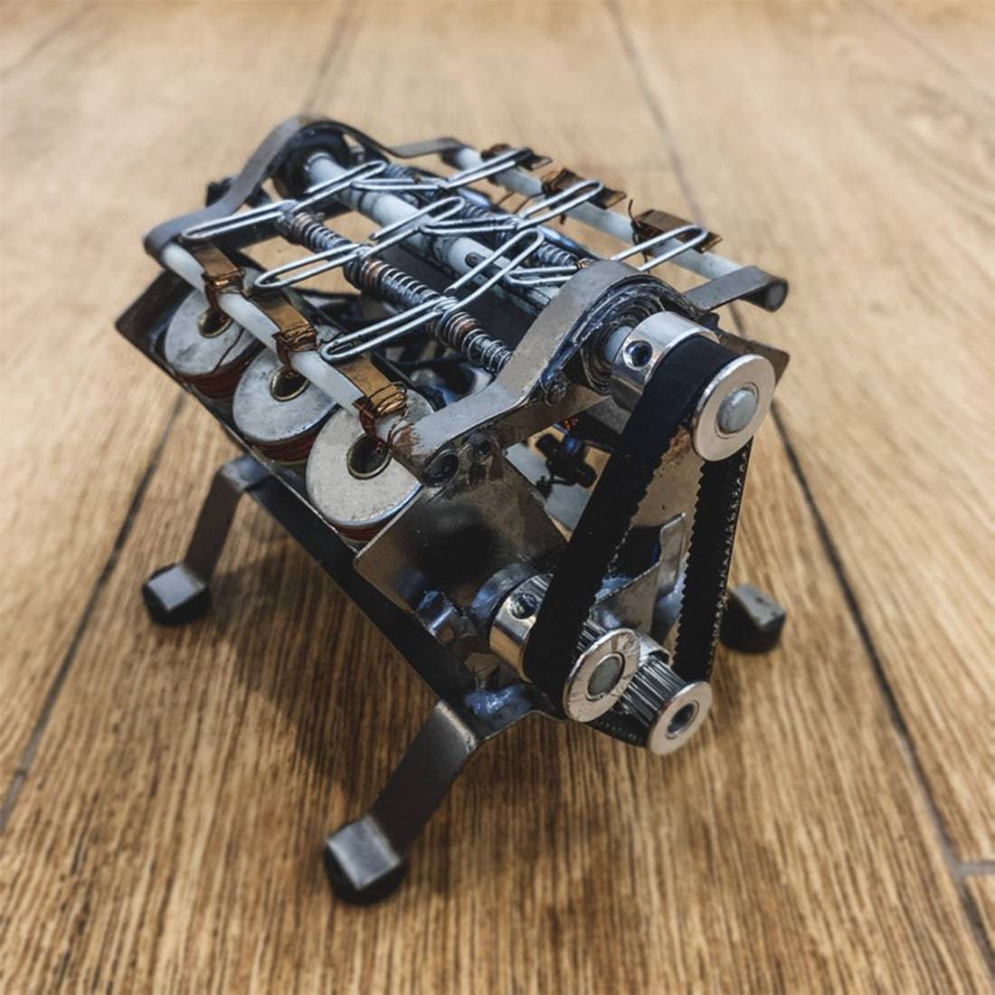 DIY 12v V6 High-speed Electromagnetic Engine Model Engine Teaching ...