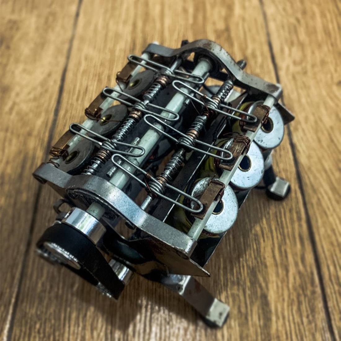 DIY 12v V6 High-speed Electromagnetic Engine Model Engine Teaching ...
