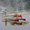 1320mm Wingspan Wooden Electric Aircraft Fixed Wing Seaplane Balsa Airplane Assembly KIT - Orange - stirlingkit