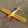 1320mm Wingspan Wooden Electric Aircraft Fixed Wing Seaplane Balsa Airplane Assembly KIT - Orange - stirlingkit
