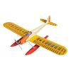 1320mm Wingspan Wooden Electric Aircraft Fixed Wing Seaplane Balsa Airplane Assembly KIT - Orange - stirlingkit