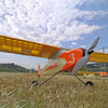 1320mm Wingspan Wooden Trainer Plane Stable Electric Balsa Airplane Assembly KIT  -Orange - stirlingkit