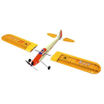1320mm Wingspan Wooden Trainer Plane Stable Electric Balsa Airplane Assembly KIT  -Orange - stirlingkit