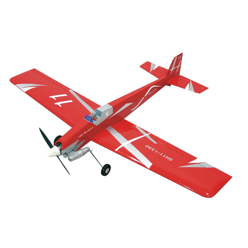 1330mm Wingspan Gas Powered Helicopter RC Sport Plane Balsa Wood Airplane KIT - Red - stirlingkit