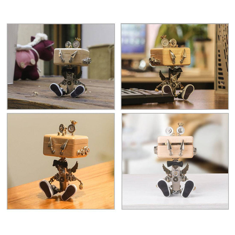 150 PCS DIY 3D Metal Puzzle Model Mechanical Mini Monster Music Box - stirlingkit