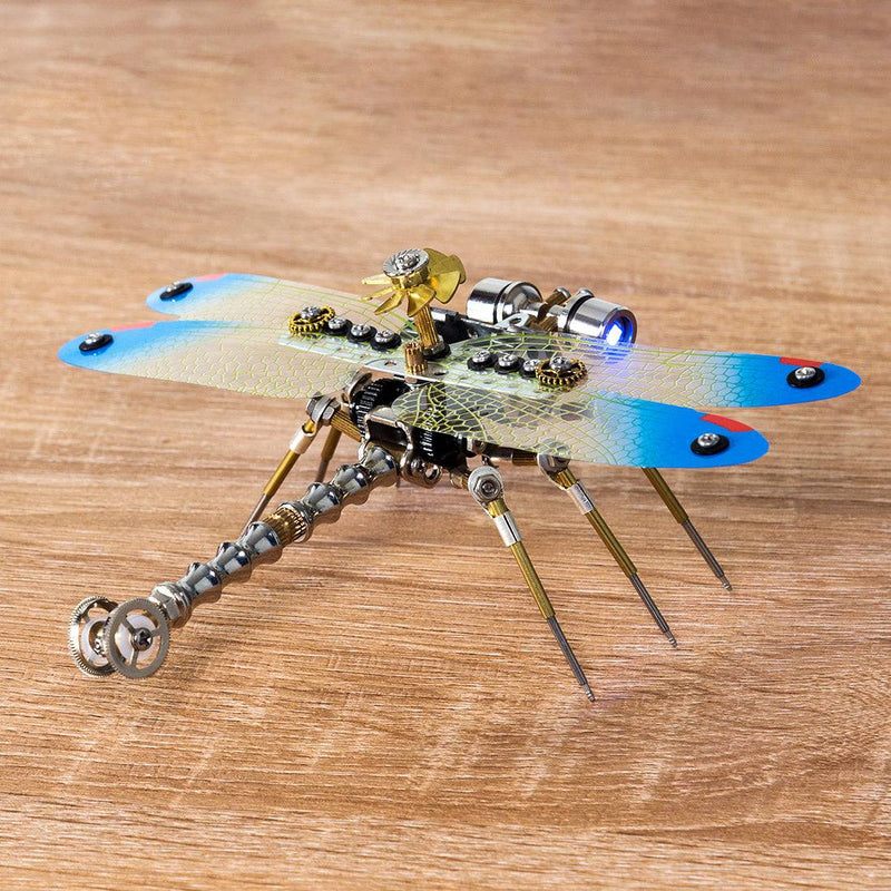 150PCS 3D Metal Golden Dragonfly Model Building Kit - stirlingkit