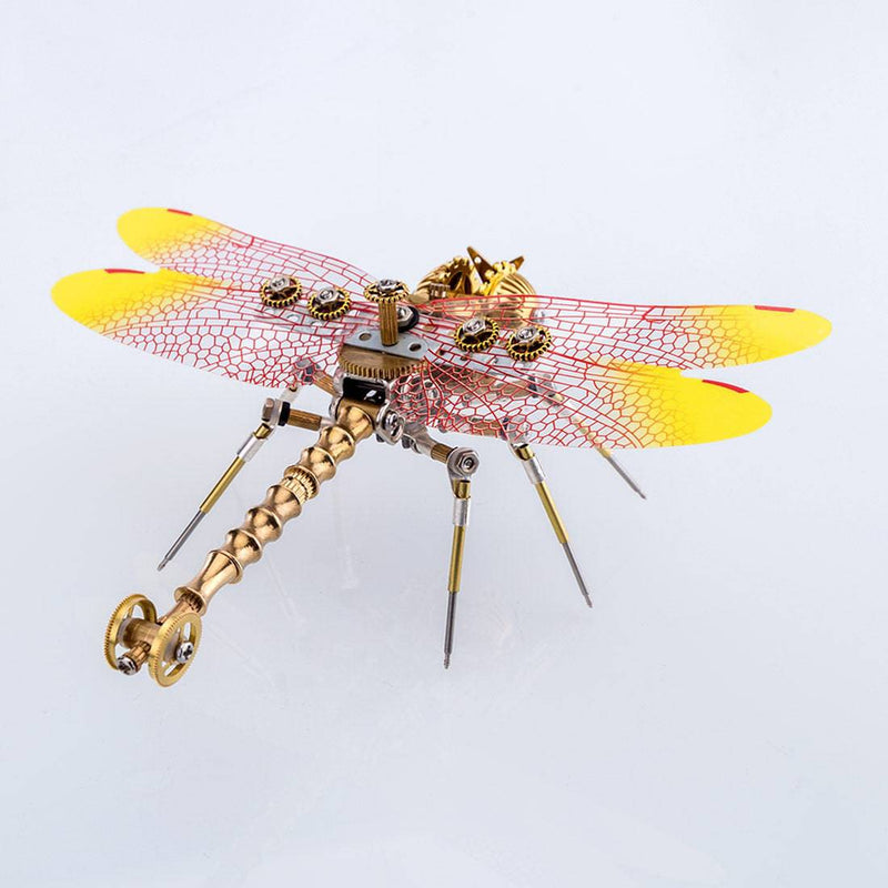 150PCS 3D Metal Golden Dragonfly Model Building Kit - stirlingkit