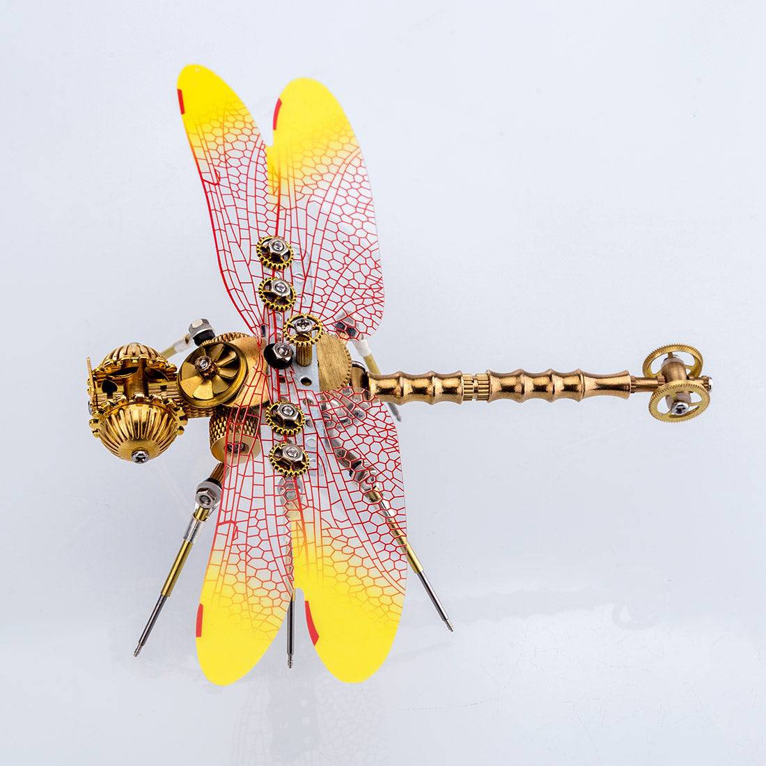 150PCS 3D Metal Golden Dragonfly Model Building Kit - stirlingkit