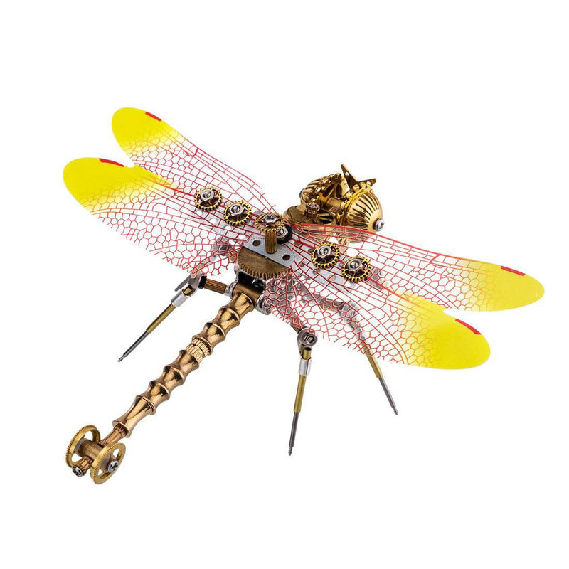 150PCS 3D Metal Golden Dragonfly Model Building Kit - stirlingkit