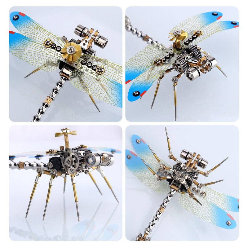 150PCS 3D Metal Golden Dragonfly Model Building Kit - stirlingkit