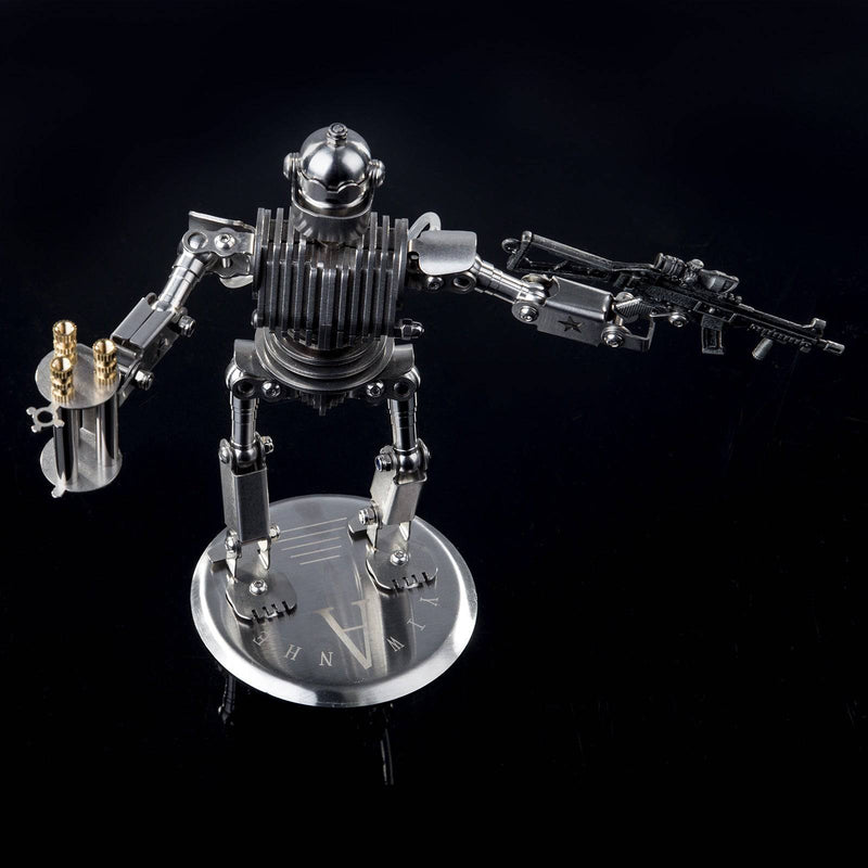 150PCS Metal Robot Gunner Assembled DIY Toy Ornaments - stirlingkit