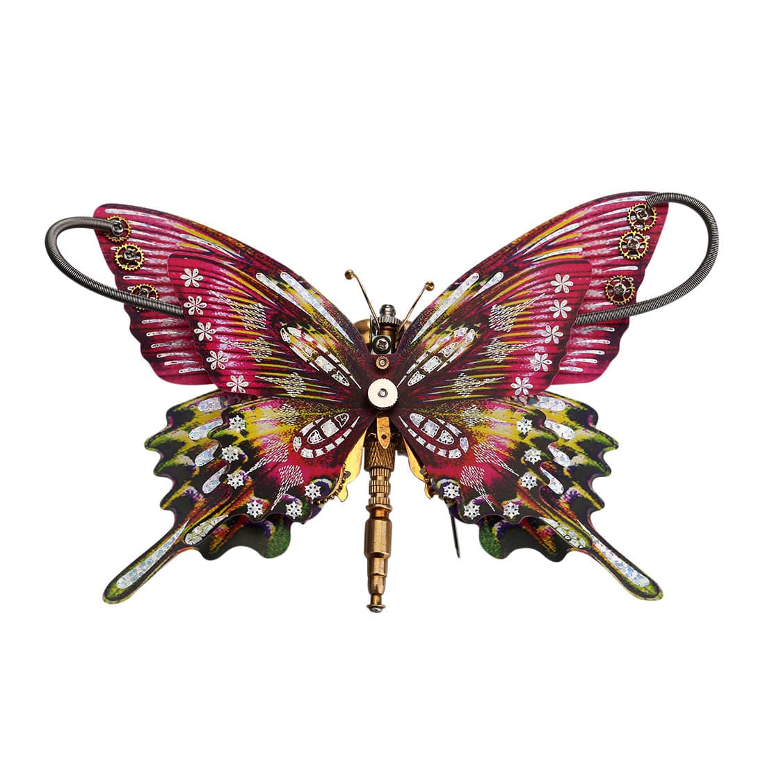 150PCS Steampunk 3D Tiger Swallowtail Butterfly Model Assembly DIY Kit - stirlingkit