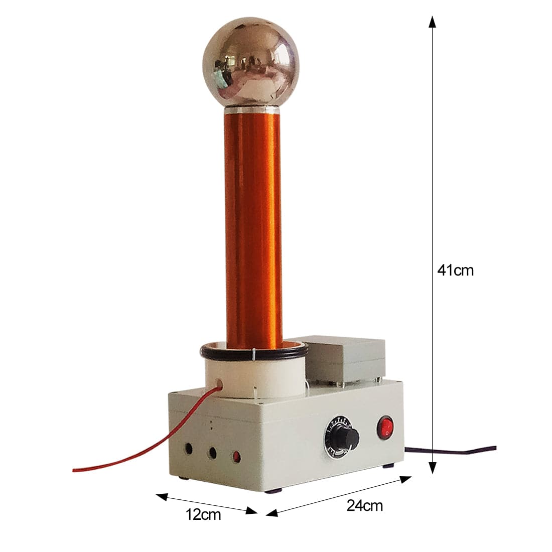 15cm Arc Tesla Coil Demonstration of High Frequency AC Wireless Transmission Lightning Simulator - US Plug - stirlingkit