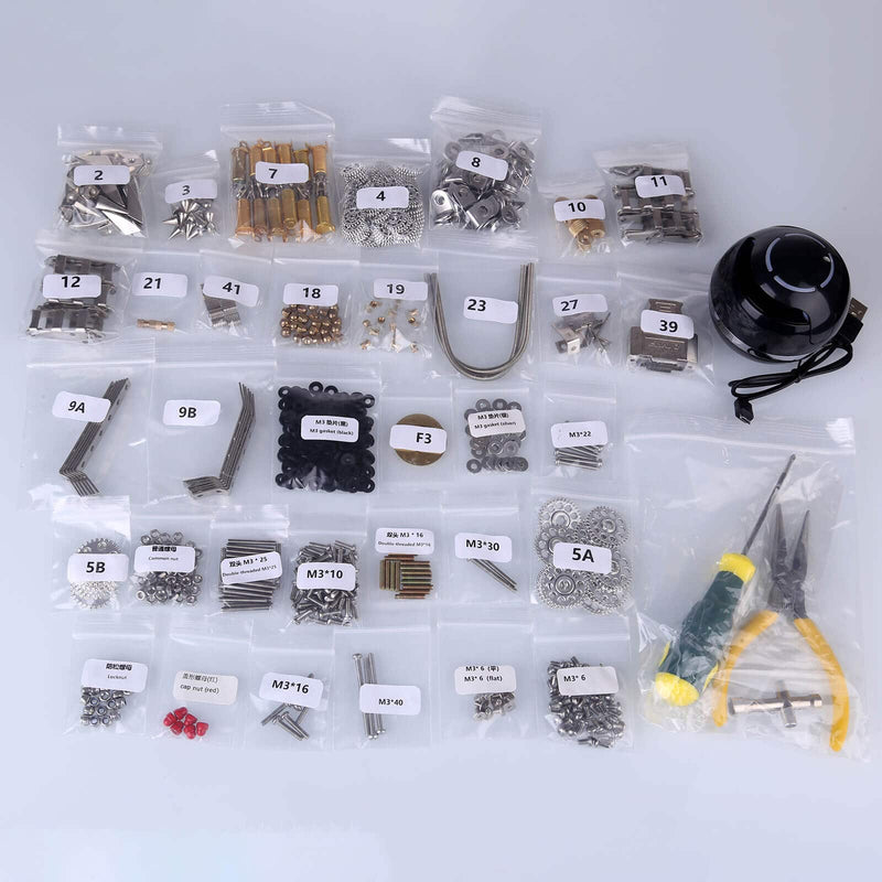 1636PCS Bluetooth Wireless Audio DIY Mechanical Spider Assembly kit - stirlingkit