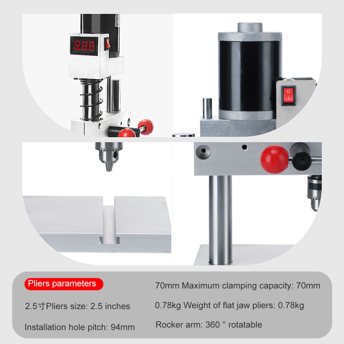 2-in-1 Mini Milling Machine Drill Press for Model Engine Tools - stirlingkit