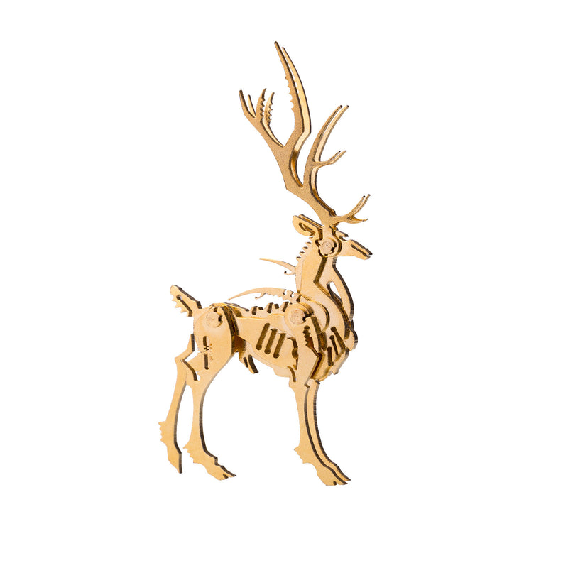 200Pcs+ Christmas Golden Elk Model Metal Model Kits for Adults - stirlingkit
