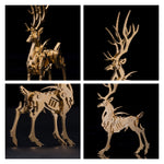 200Pcs+ Christmas Golden Elk Model Metal Model Kits for Adults - stirlingkit