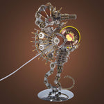 2100PCS Steampunk Seahorse Metal Assembly Model Building Kits with Love Lamp - stirlingkit