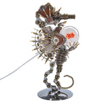 2100PCS Steampunk Seahorse Metal Assembly Model Building Kits with Love Lamp - stirlingkit