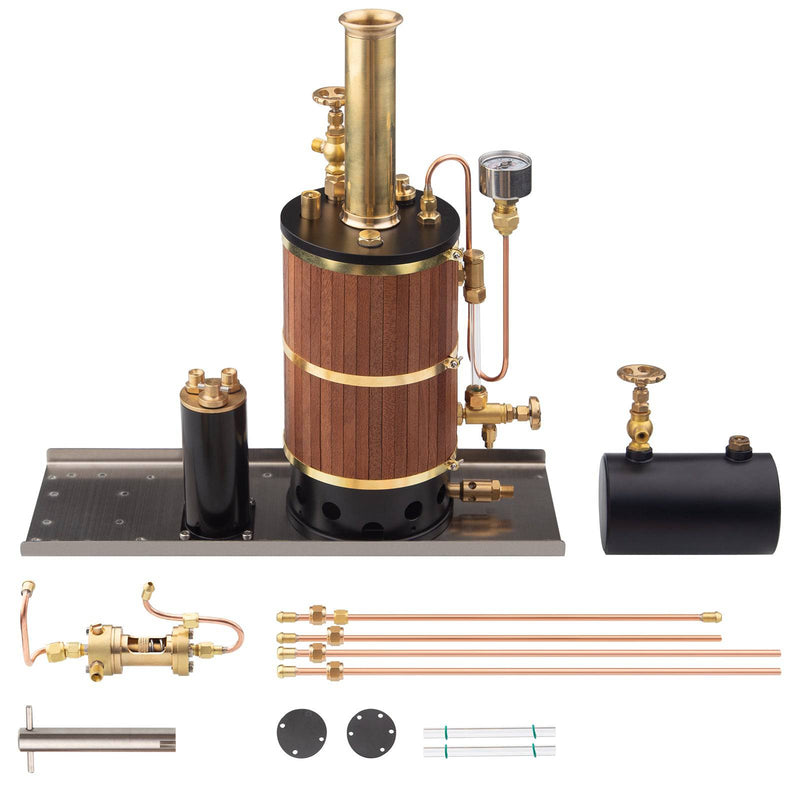 230ML Vertical Steam Boiler Model for Ship Marine Steam Engine Model - stirlingkit