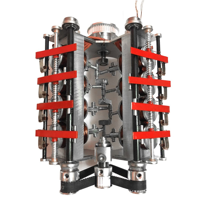 24v V8 High-speed Generator Electromagnetic Engine Teaching Motor Model - stirlingkit