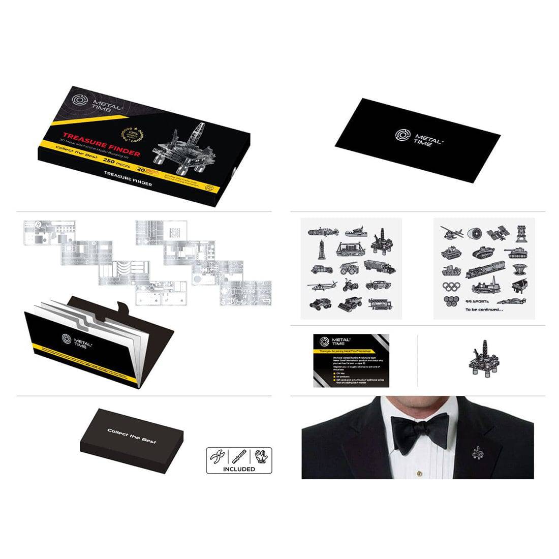 250PCS Offshore Platform 3D DIY Metal Model Building Kit - stirlingkit
