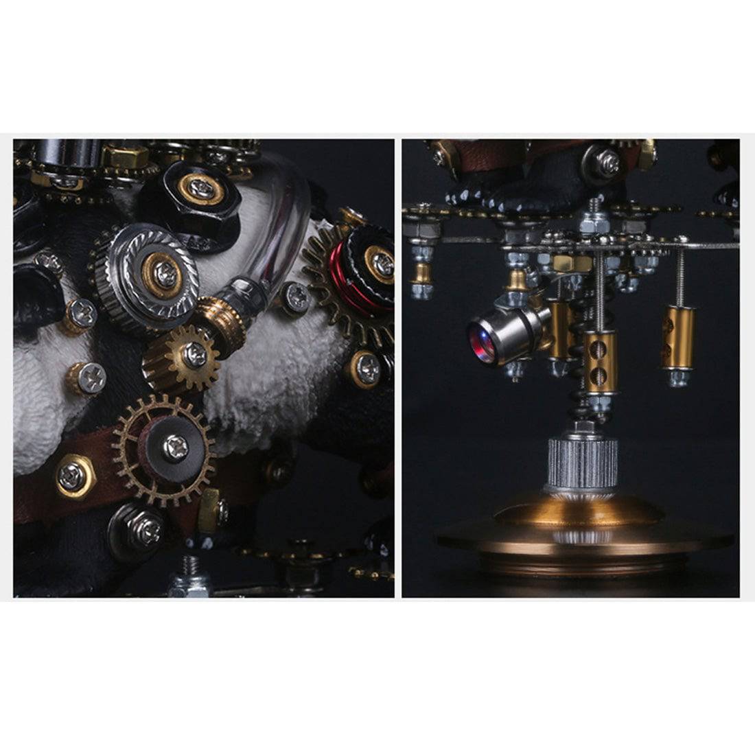 290PCS DIY Metal Mechanical Panda Model Kit Home Decoration Handicraft ...