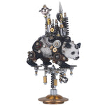 290PCS DIY Metal Mechanical Panda Model Kit Home Decoration Handicraft-Moving Castle - stirlingkit