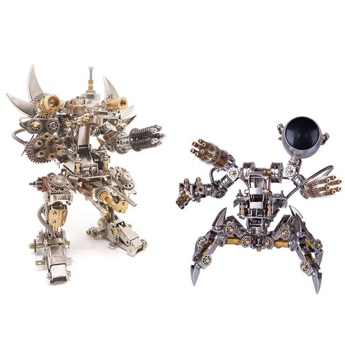 2PCS DIY Stainless Steel Assembly Magnetic Mecha Educational Toy Gift - stirlingkit