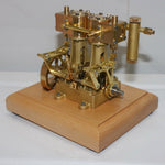 3.7CC Two cylinder Double Acting Steam Engine Model with 200ml Steam Boiler - stirlingkit