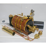 3.7CC Two cylinder Double Acting Steam Engine Model with 200ml Steam Boiler - stirlingkit