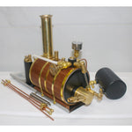 3.7CC Two cylinder Double Acting Steam Engine Model with 200ml Steam Boiler - stirlingkit